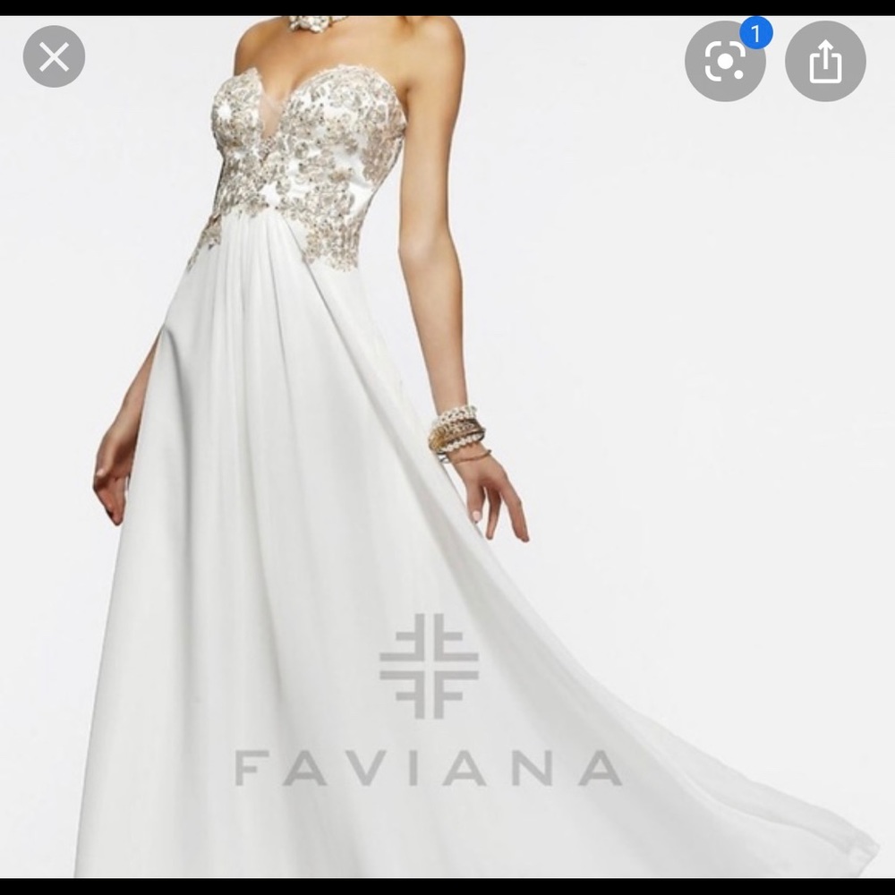 Faviana White Gown